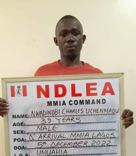 Nwadinobi Charles Uchemadu arrested with cocaine