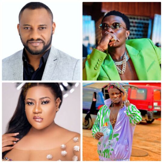 Wizkid, Portable, Nkechi Blessing and Yul Edochie