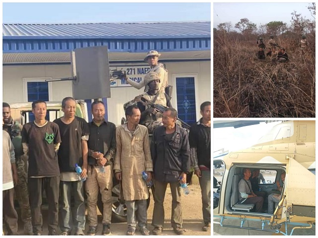 The seven Chinese men rescued by Special forces operatives of Nigerian Air Force in Kaduna State after over 5 months in captivity