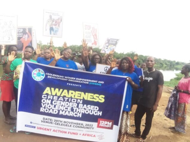 Group takes campaign against gender-based violence (GBV) to community leaders in the riverine areas of Edo state.