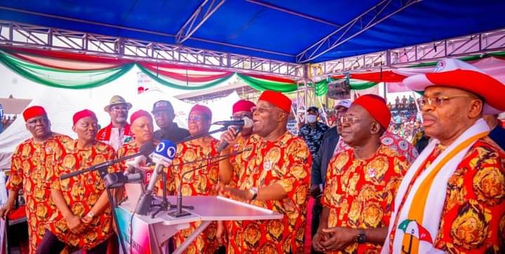 PDP presidential candidate Atiku Abubakar assures Igbo people that they would be carried along if he is elected Nigeria's president in 2023.