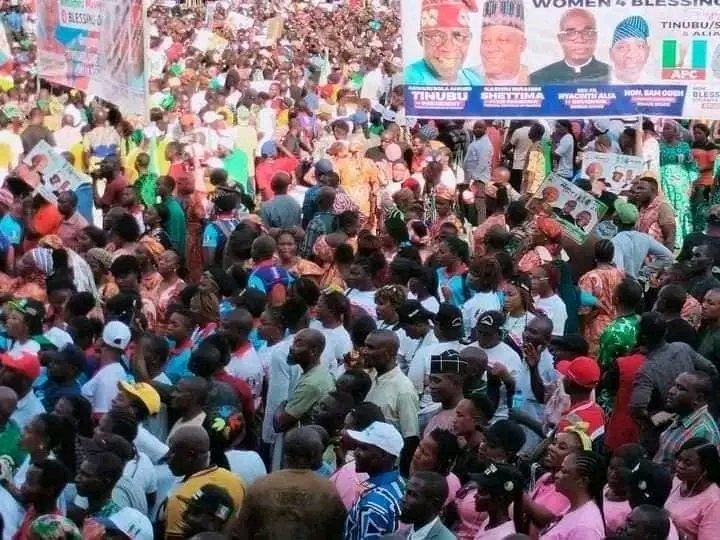 Huge crowd at APC's rally in Bauchi