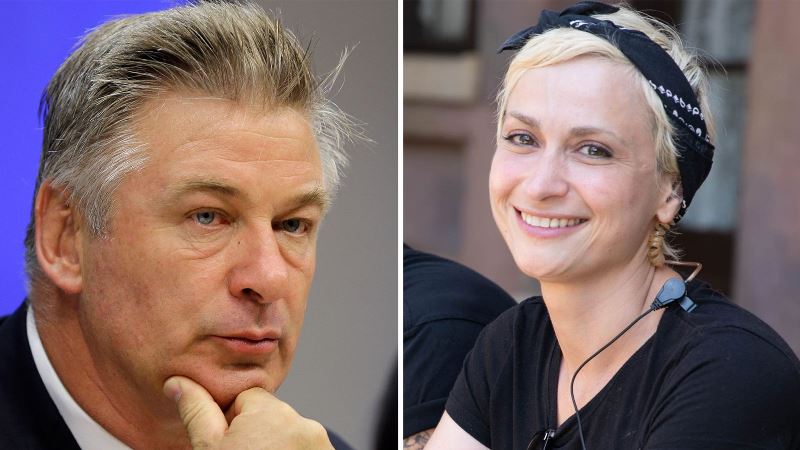 Alec Baldwin and Halyna Hutchins
