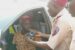 FRSC official conducting alcohol test on a commercial driver in Bauchi