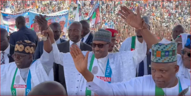 Moment Buhari endorsed Tinubu in Bauchi (Video) - P.M. News