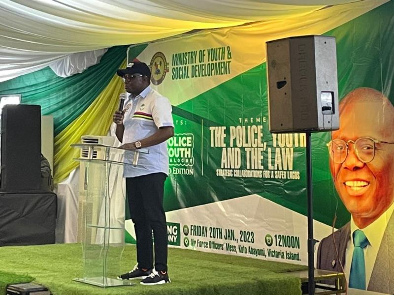 Dawodu speaking at the event