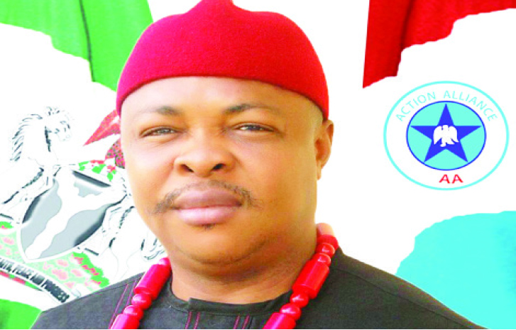 Court awards a N1 million fine against Mr Kenneth Udeze for parading himself as national chairman of the Action Alliance (AA).