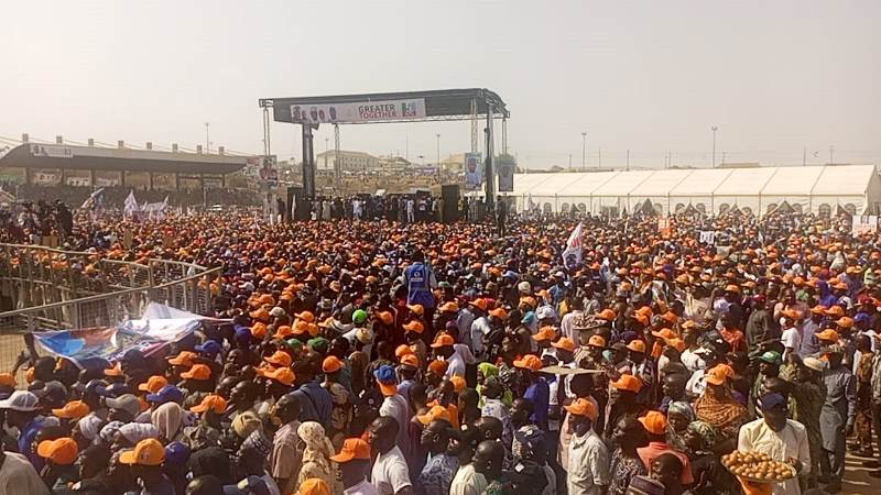 Massive crowd at APC's rally in Kwara