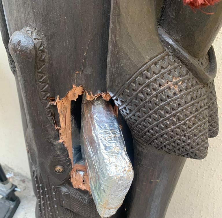 NDLEA intercepts drug consignments in wooden statue, imported vehicle