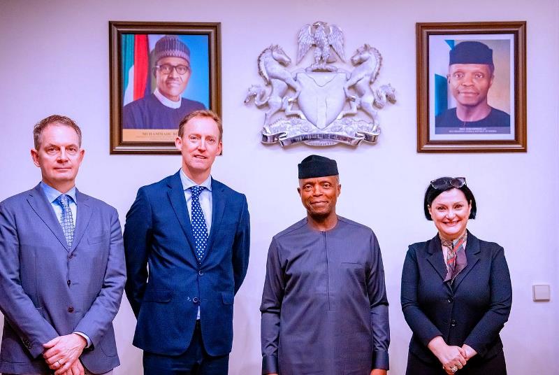 Osinbajo with Union Election Observation Mission