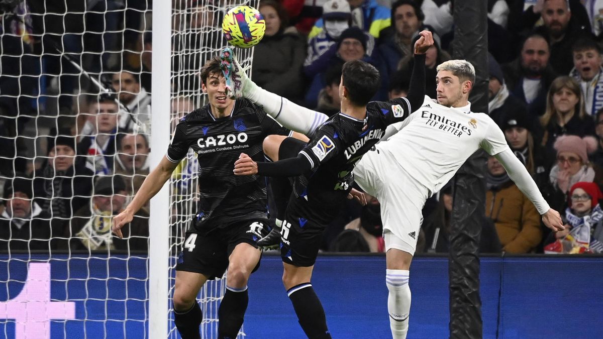 Real Sociedad, third in La Liga ranking held defending champion Real Madrid, who were playing at the Bernabeu, to a goalless draw