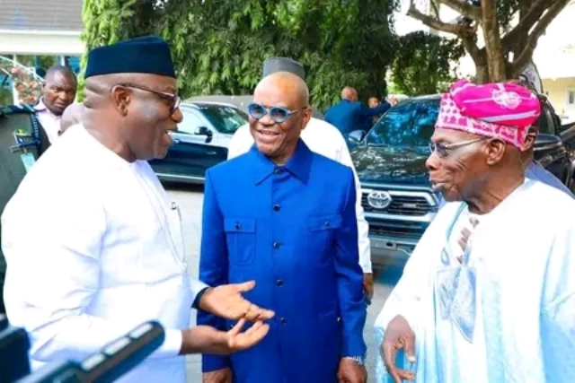 Wike with Obasanjo and Fayemi