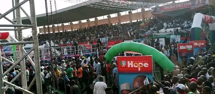 Huge crowd at APC's rally in Bauchi
