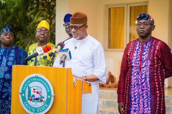 Abiodun briefing newsmen