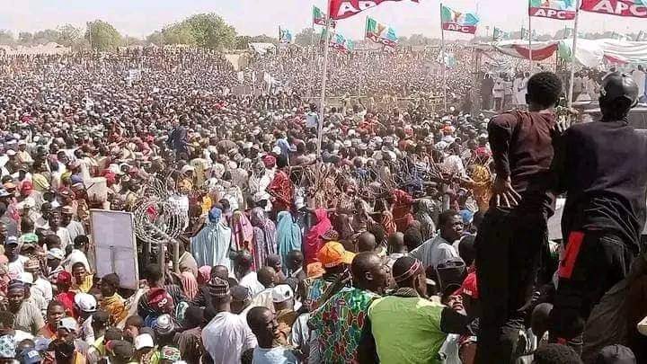 Gargantuan crowd at APC's presidential rally in Sokoto