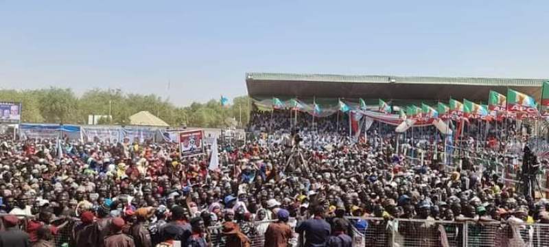 Large crowd as Tinubu holds rally in Kebbi