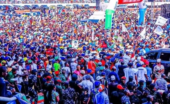 Huge crowd at APC's rally in Kogi