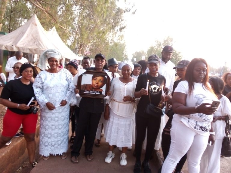 Actors, actresses and film producers at Nollywood actress at candle night in honour of late CEO and founder AMAA, Peace Anyiam-Osigwe Nollywood actress organised by Patience Ozokwor, a.k.a Mama G