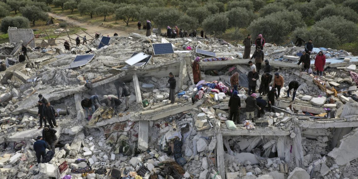 At least five people died in Syria after the latest earthquakes shook the Turkish-Syrian border region, activists said on Tuesday morning.