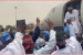 The APC's presidential candidate arrived at the Murtala Muhammed Airport