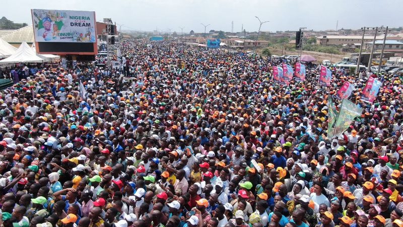 Humongous crowd as APC held presidential rally in Osun