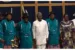 The APC's presidential candidate with the Rivers State Governor, Wike and others during the visit on Wednesday