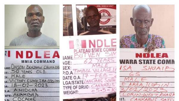 Three of the suspects