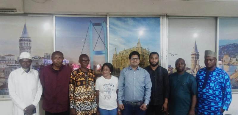 The group with media men