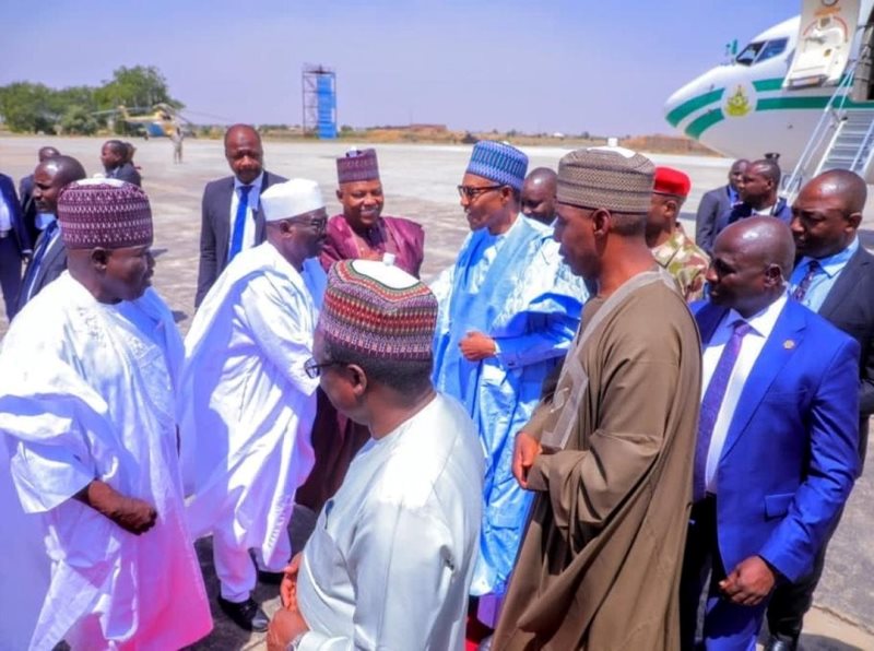Buhari in Maiduguri