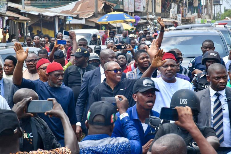 LP's presidential candidate campaigning for the governorship candidate in Enugu.