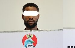 The suspected internet fraudsters arrested