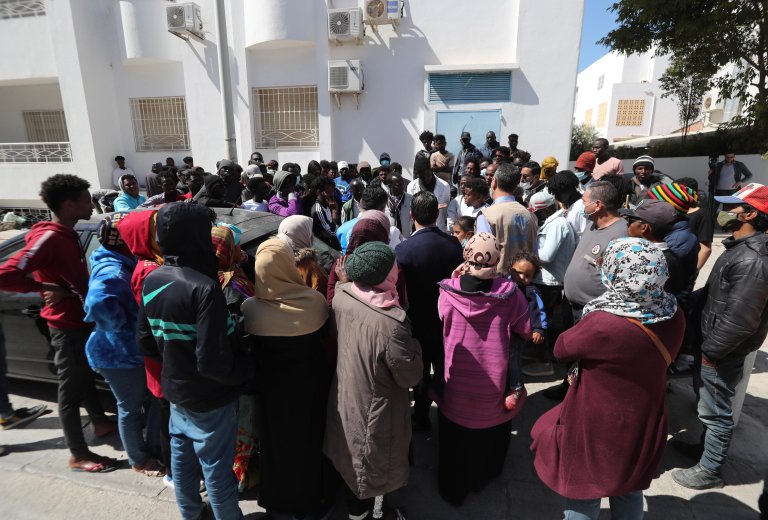 African refugees in Tunisia