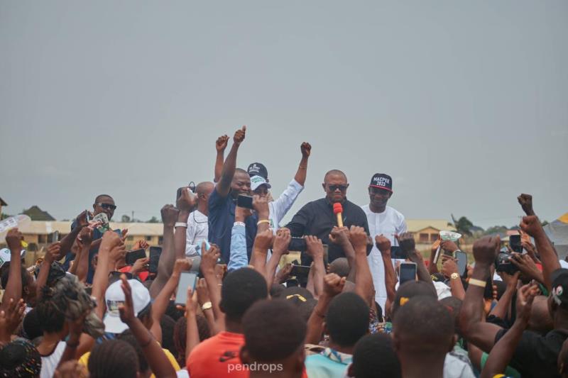 Obi campaigning for LP's House of Assemblies candidates in Anambra