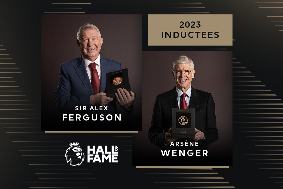 Two legends who helped define the Premier League. Sir Alex Ferguson and  Arsene Wenger are the first two inductees of the 2023 #PLHallOfFame :  r/Gunners