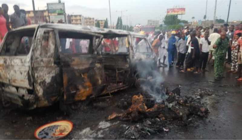 Seven burnt to death on Lagos-Ibadan expressway
