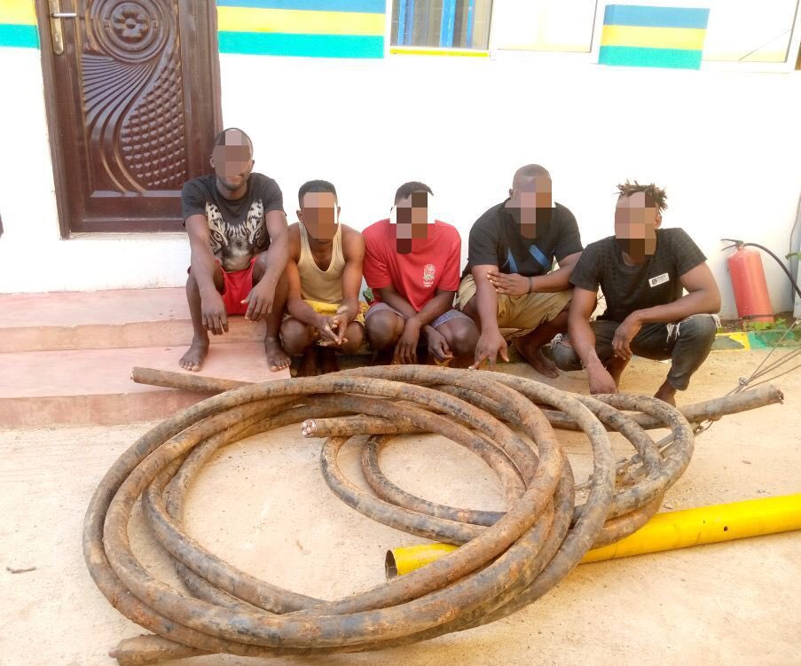 Police arrest 5 cable vandals in Lagos