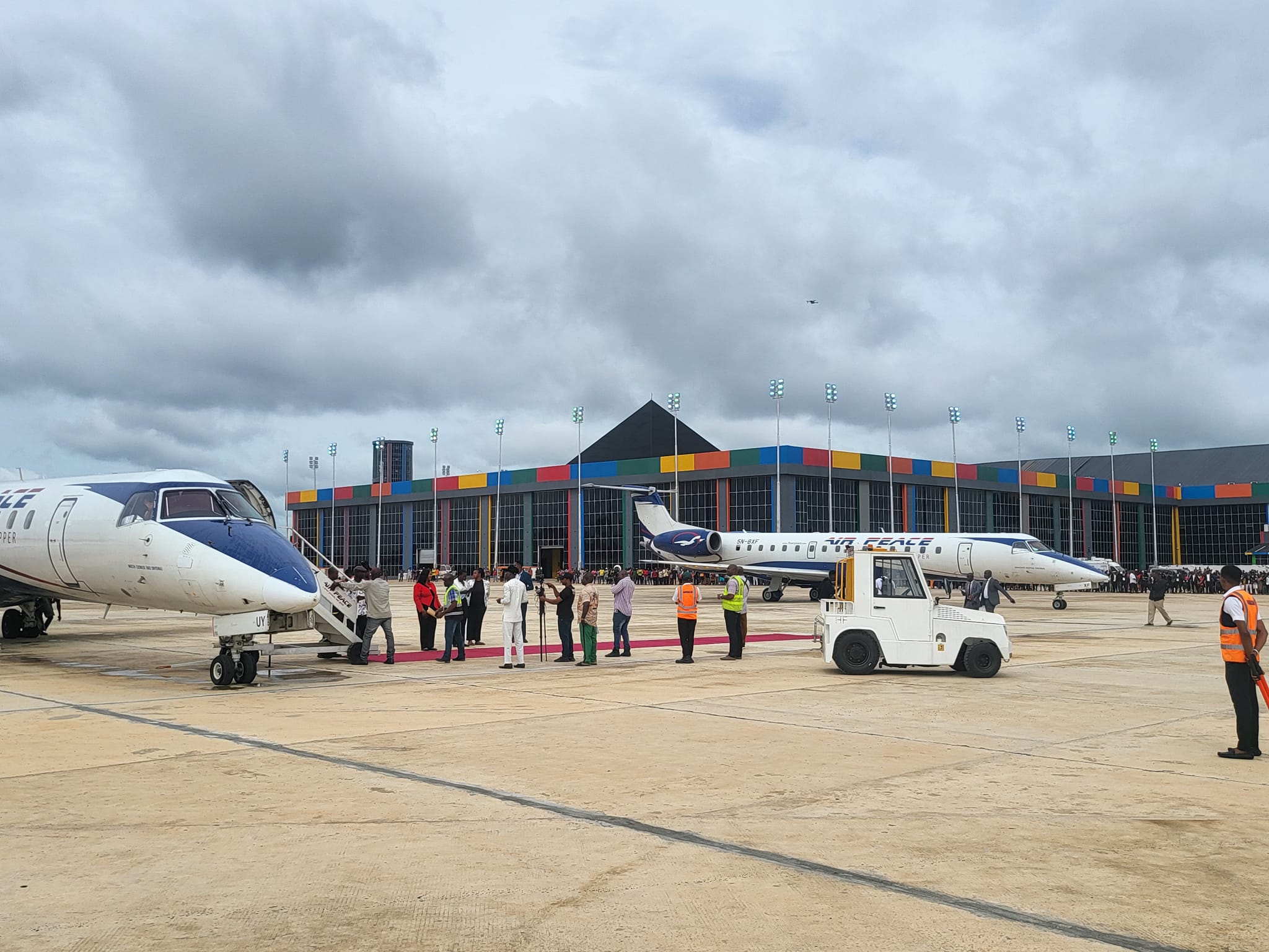 Two Airpeace aircrafts at Ebonyi airport