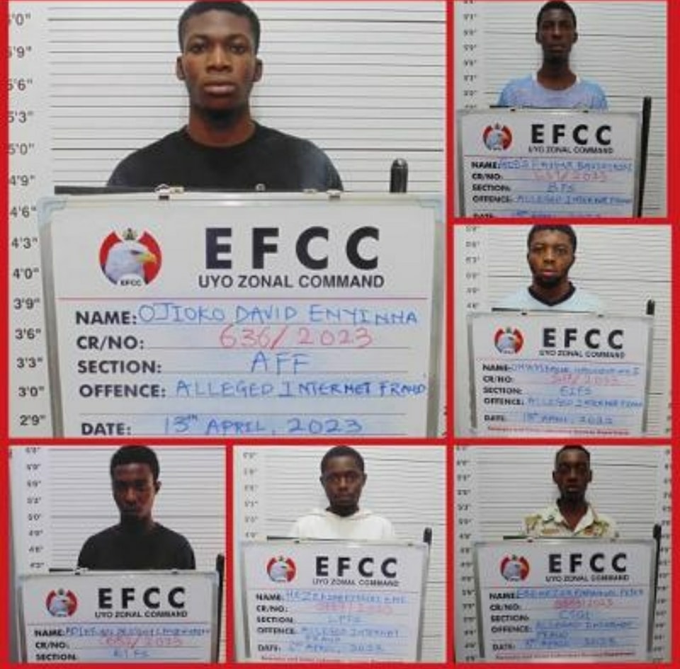 See names, faces of fraudsters jailed in Calabar