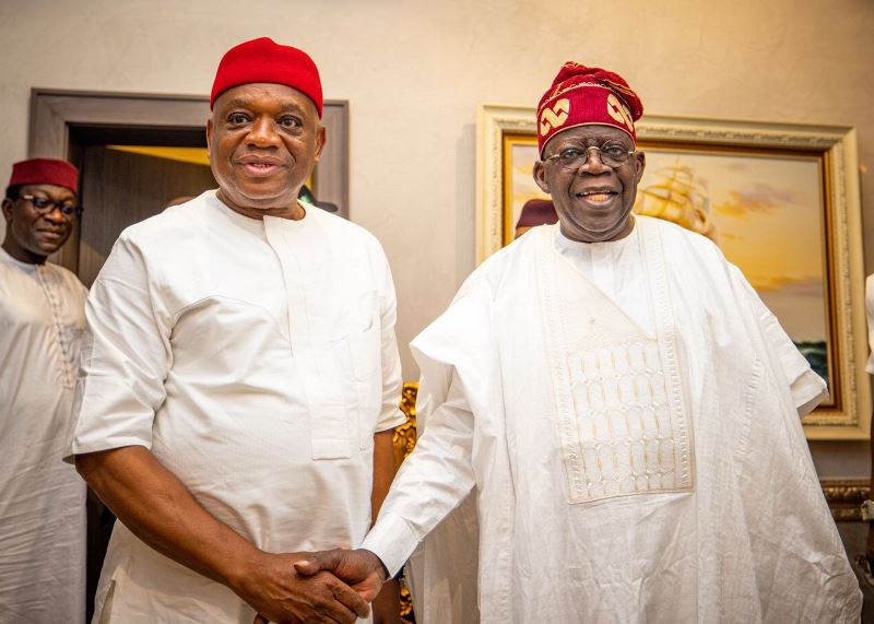 Kalu with Tinubu in Abuja