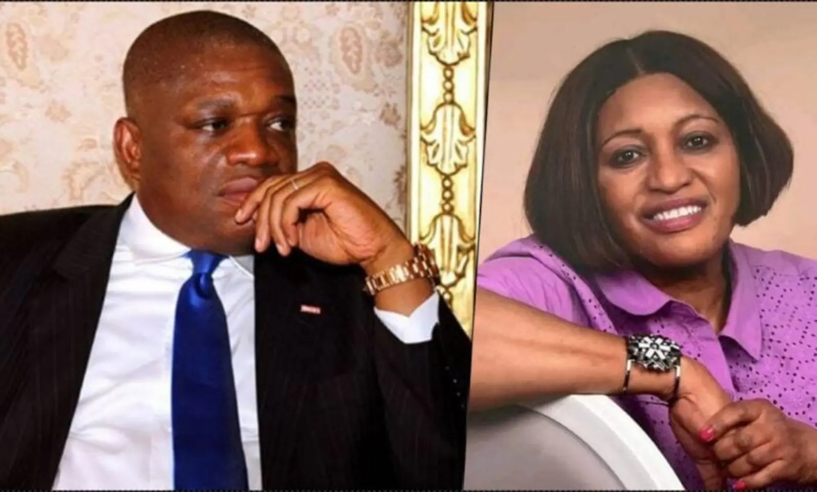 Orji Kalu and late wife