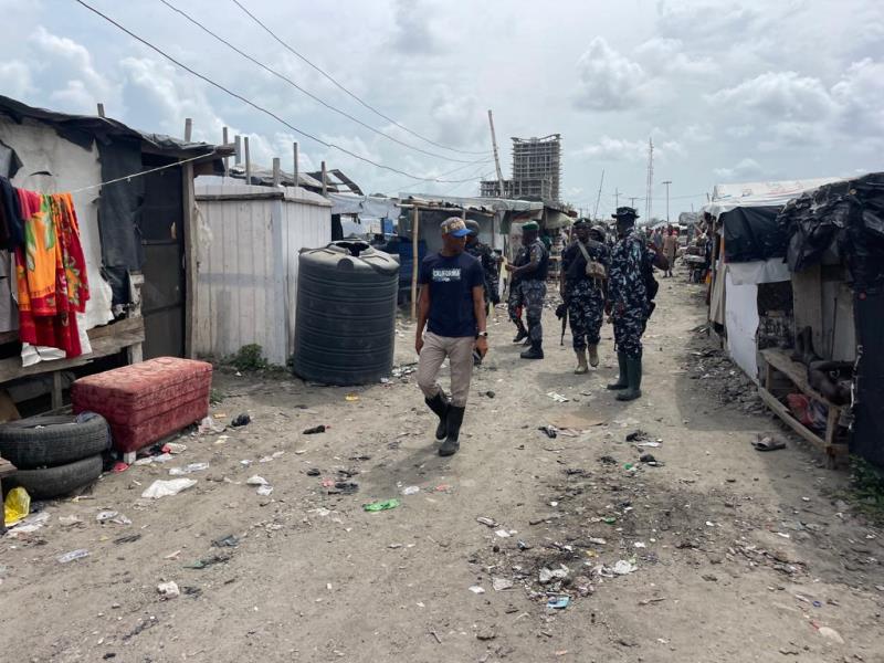 Taskforce officials serve removal notice to squatters in Lekki