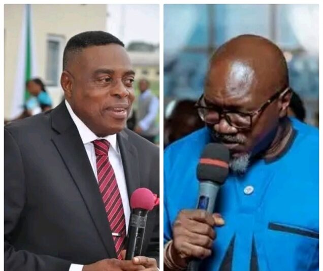 The late Emeritus Professor Nimi Briggs, the fifth Vice Chancellor of the University of Port Harcourt and Late Engr. Frank Ogali, Director of Works and Services, UNIPORT who died in an auto crash by the University main gate.