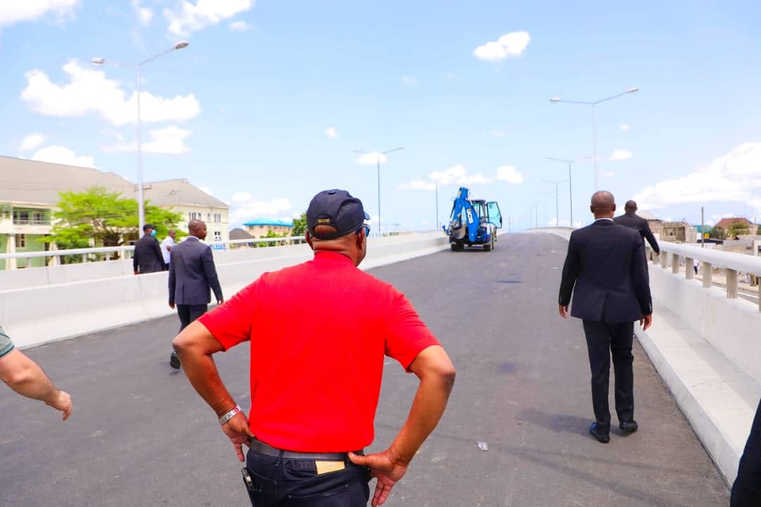 Wike inspecting the flyover