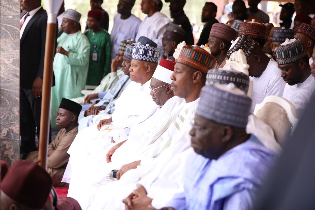 Zulum, Shettima, Shehu lead Muslims to Eid in Maiduguri