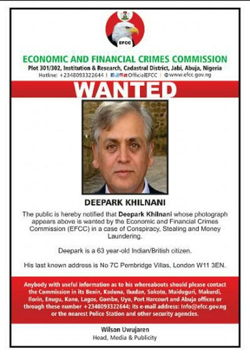 EFCC declares Indian wanted