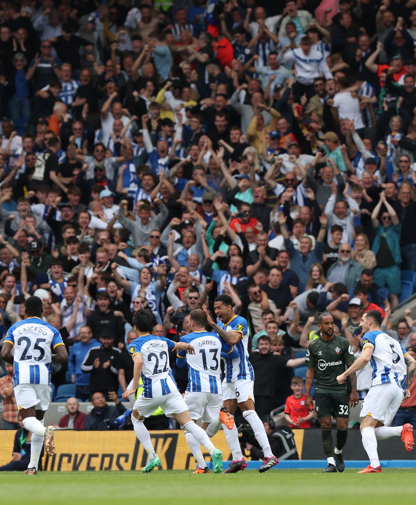 Brighton 3-1 Southampton: Seagulls book historic European spot