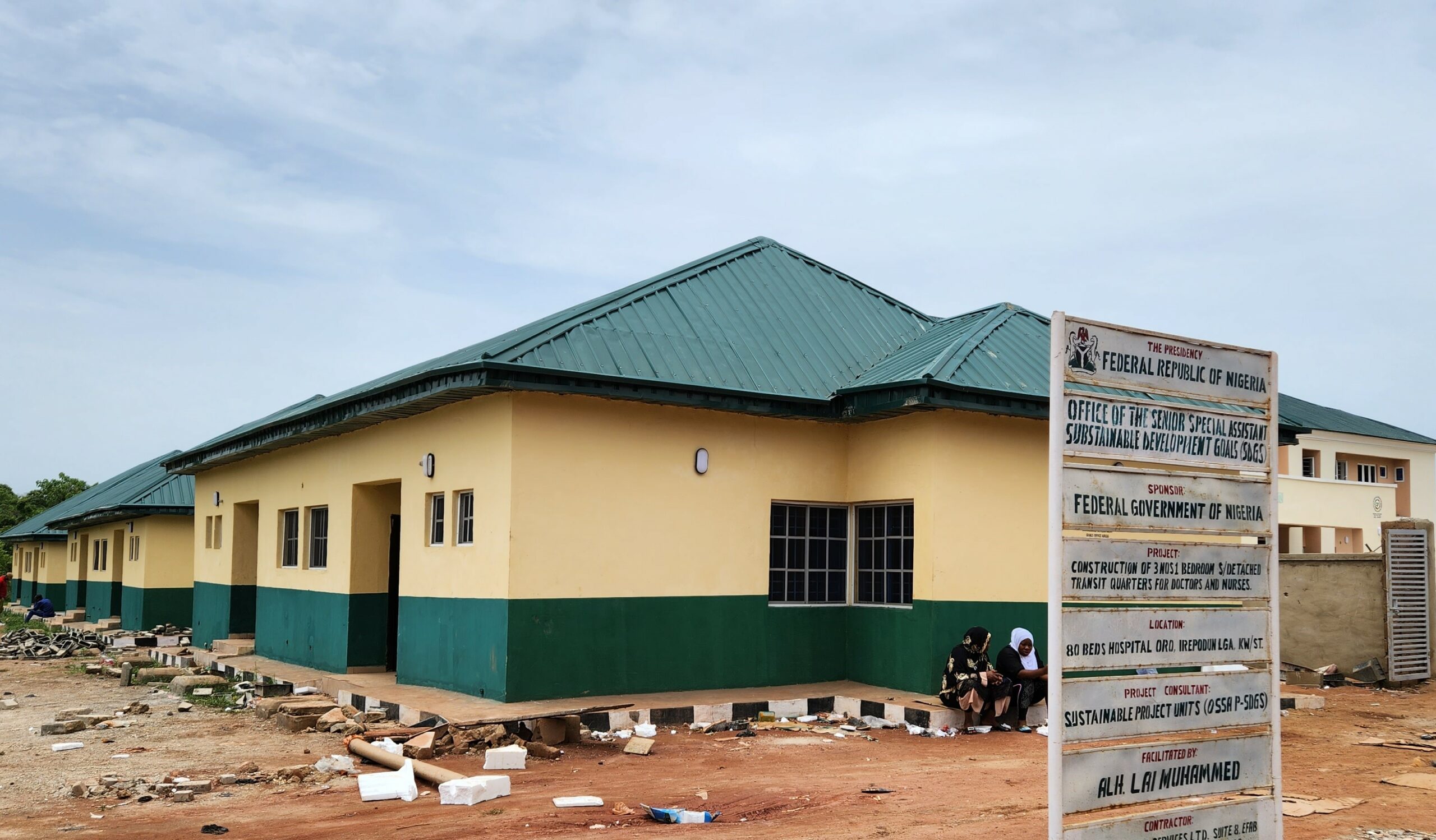 Doctors' Quarter at the 80 Bed Multi-purpose Hospital Built and Equipped by OSSAP-SDGs in Oro, Kwara State
