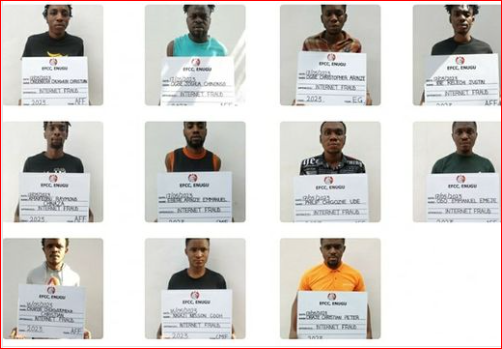 Some of the internet fraudsters convicted