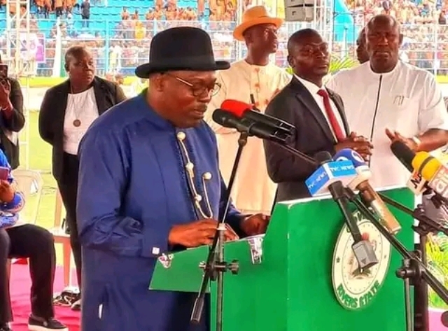 Fubara delivering his speech