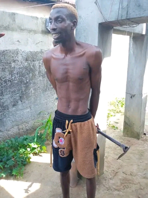 Owate Bode: arrested for killing mother over refusal to accede to his N20,000 request in Aleto community of Rivers State